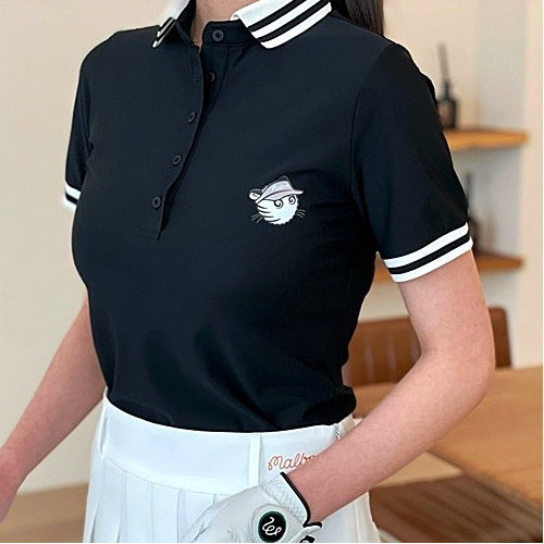 MALBON 타이거 버킷 배색 카라티