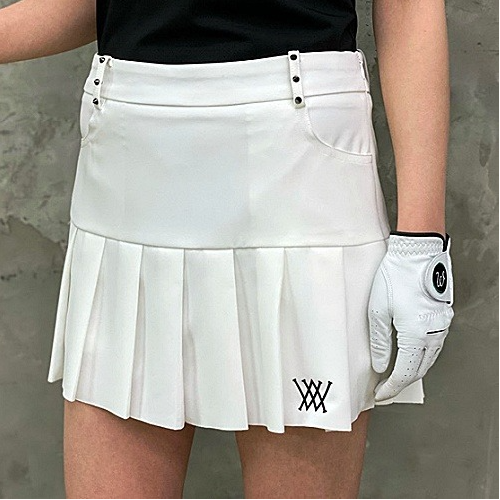 ANEW 스터드 플리츠 스커트