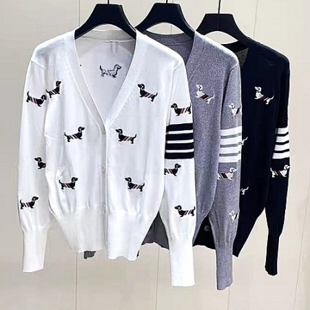 톰브*운 TM 테일 자수가디건