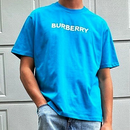 BURBERRY 시그니처 후로피 로고 티셔츠