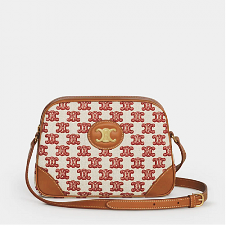 CELINE 트리오페 엠브로이더리 카메라 백