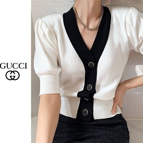 GUC*I 레이디 배색 가디건