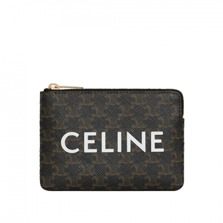 셀*느 트리옹프 캔버스 동전 & 카드 파우치