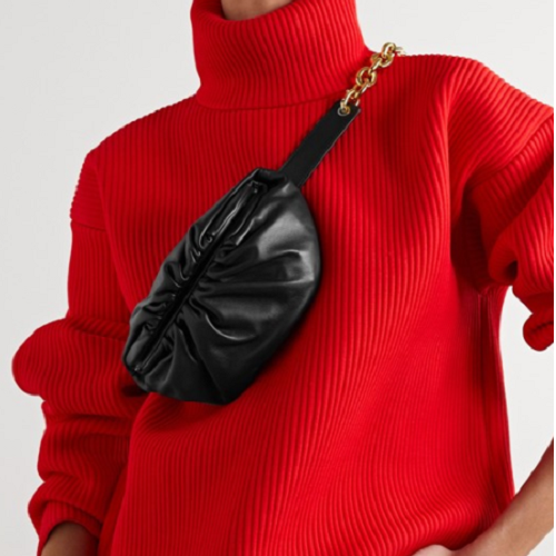 보테가베*타 벨트 체인 파우치 클러치백