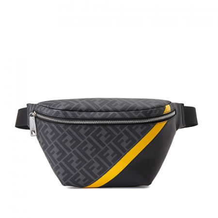 펜* 2021 자카드로고 패브릭 벨트 백
