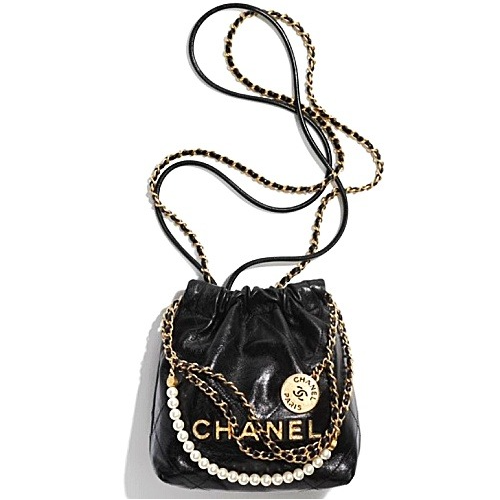 CHANEL 미니 크럼플드 카프스킨