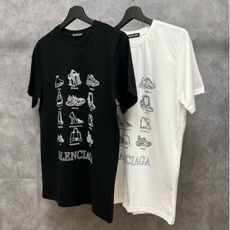 발렌시*가 슈즈로고 반팔티