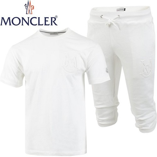 MONCL*R 더블 로고 엠보 7부 트레이닝 세트