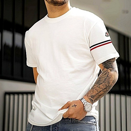 MONCLER 삼선 암밴딩 커플 티셔츠