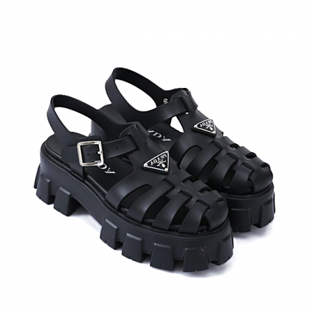 프*라 PRADA 폼러버 샌들
