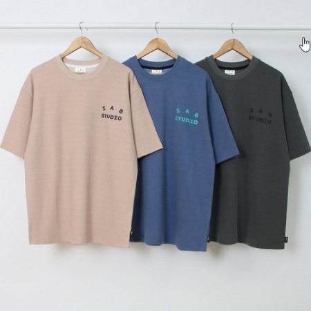 IAB STUD*O 오버사이즈 피그먼트 티셔츠