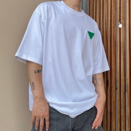 보테가베*타 엠브로이드 티셔츠