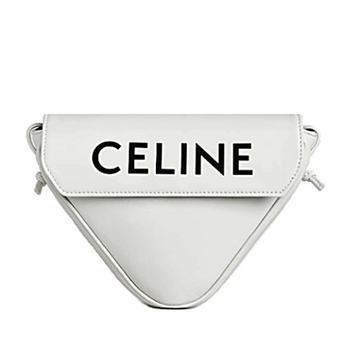 셀*느 로고 프린트 트라이앵글 백