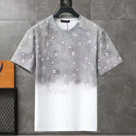 LOUIS VUITT*N 배색 나염 T