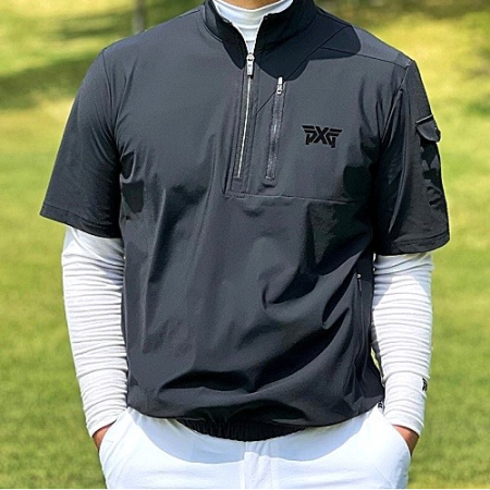 P*G 맨즈 썸머 숏 슬리브 아노락 자켓