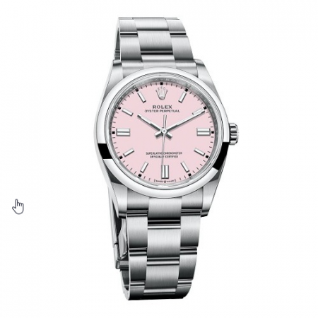 ROLEX 오이스터 핑크다이얼