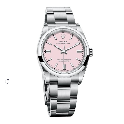 ROLEX 오이스터 핑크다이얼