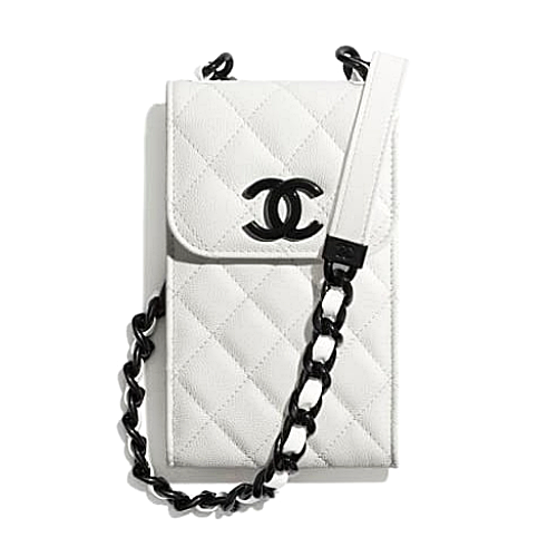 샤* 체인 미니백 화이트 - 이시영 착용