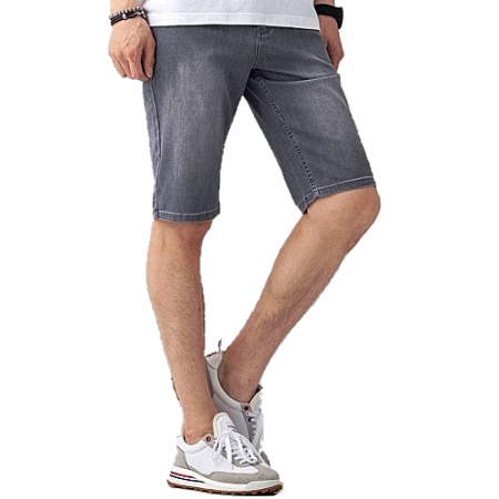 LOUIS VUITTON 워크웨어 그레이 5부 데님 진