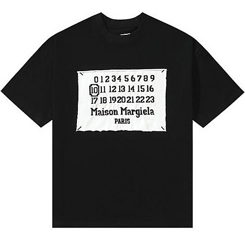 Maison Margiela 패치드넘버 티셔츠