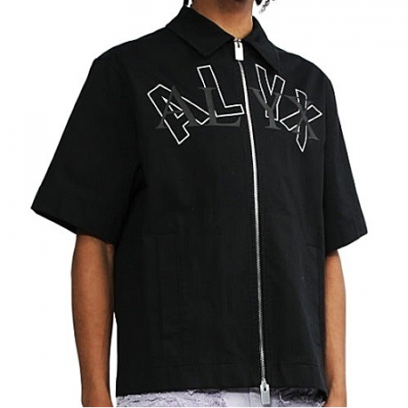 ALYX 더블로고 숏슬리브 집업셔츠