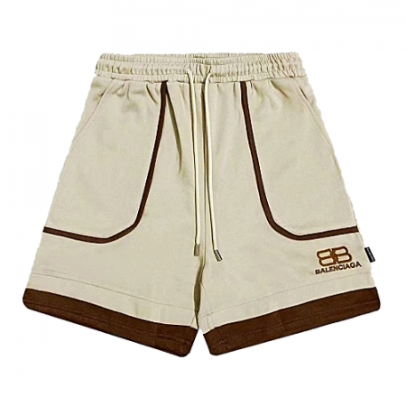 BALENCIAGA 레이어드 오버핏 하프팬츠 - 베이지