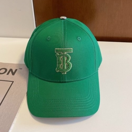 BURBER*Y 그린 시그니처 패턴 모자