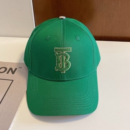 BURBER*Y 그린 시그니처 패턴 모자