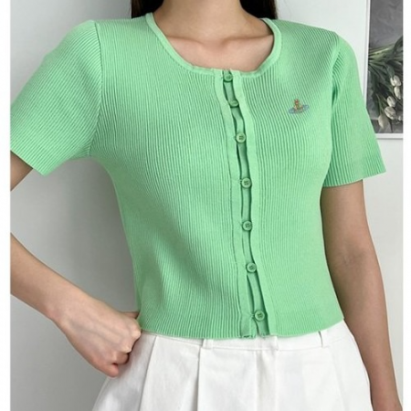 비비안 웨스트*드 겹단추 반팔라운드