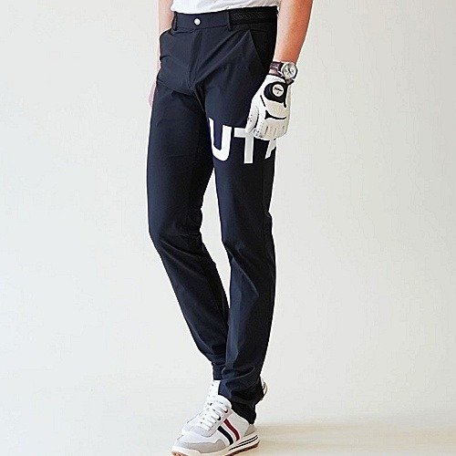 유타 템테이션 로고 밴딩 팬츠