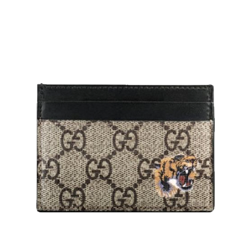 구* GG 수프림 타이거 프린트 카드케이스