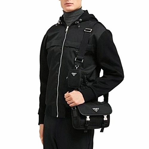 PRADA 나일론 크로스 바디 백