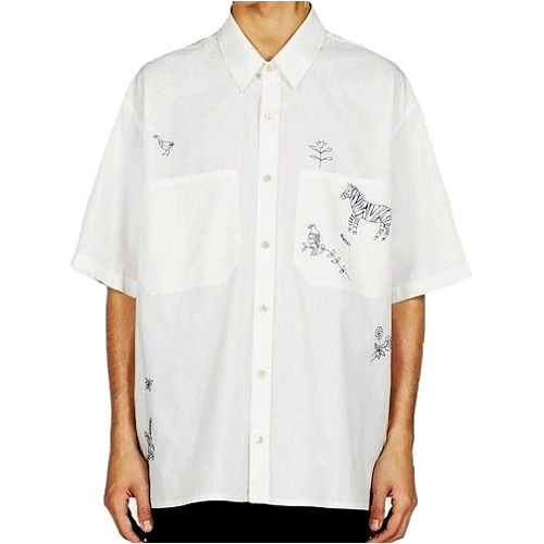 GUCCI 지브라포켓 숏슬리브 셔츠