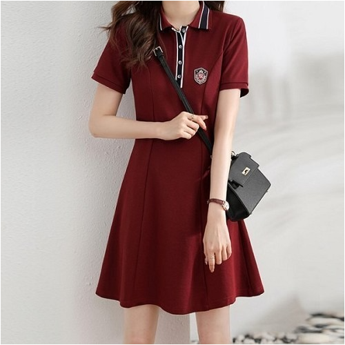 버*리 아멜리아 카라 원피스