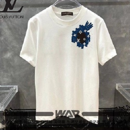 LOUIS VUITT*N 빈티지 물감 패턴 티셔츠
