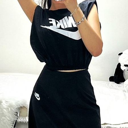 NIKE 빅로고 스커트 SET