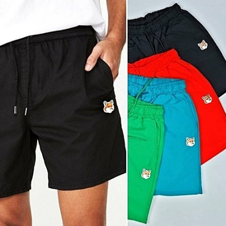 메종키*네 폭스헤드 나일론 팬츠