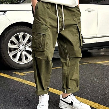 스톤아일*드 피그먼트 와이드 스판 팬츠