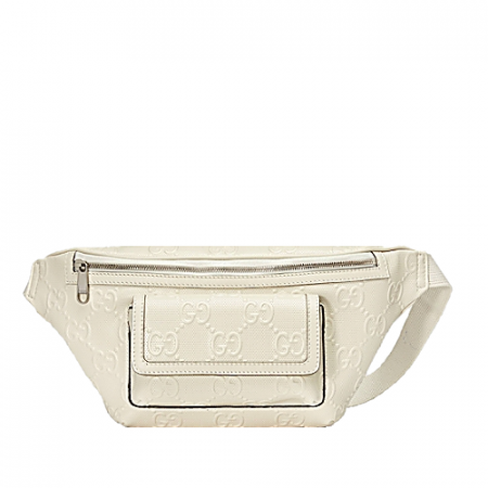 구* GG 엠보스 벨트 화이트백-