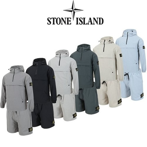 스톤아일*드 아노락 후드,하프팬츠 셋업