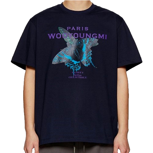 WOOYOUNGMI 세기 버터플라이 티셔츠