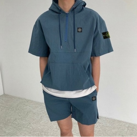 스톤아일*드 로고패치 와펜 메탈 아노락 아이스 세트