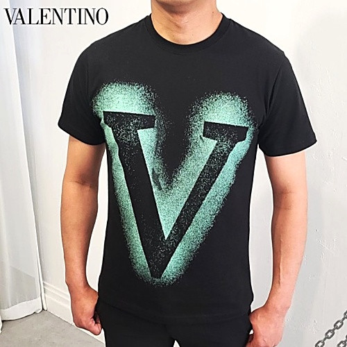 발렌*노 브이로고 라운드 반팔티