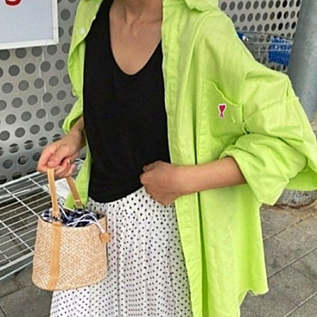 A*I 오버사이즈 워싱 데끼셔츠 (남여공용)