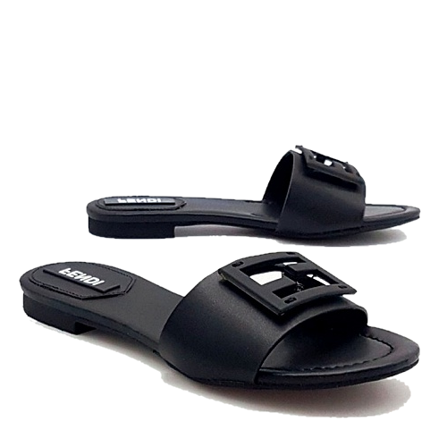 FENDI 바게트 가죽 슬라이드