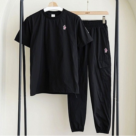 MONCLER 자수로고 반팔&조거팬츠 SET - 남여공용