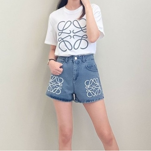 로*베 아나그램 라운드 & 데님팬츠 셋업