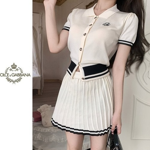 돌체앤가*나 주름치마 세트