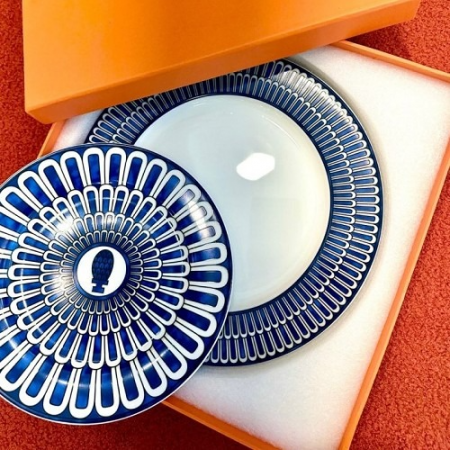 HERM*S 블루 다이어 플래터 세트
