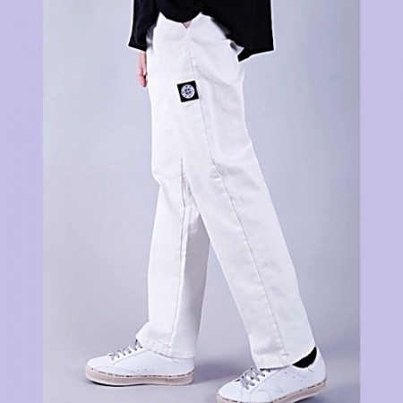 스톤아일*드 보이핏 밴딩팬츠 (워싱스판)